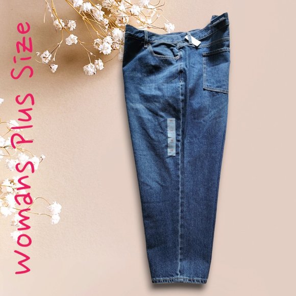 NWT OLD NAVY Mid Rise Slouchy Taper Size 20 NWT - Picture 2 of 8